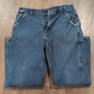 Carhartt Men's Blue Denim Jeans 36x32 Flame Resistant
